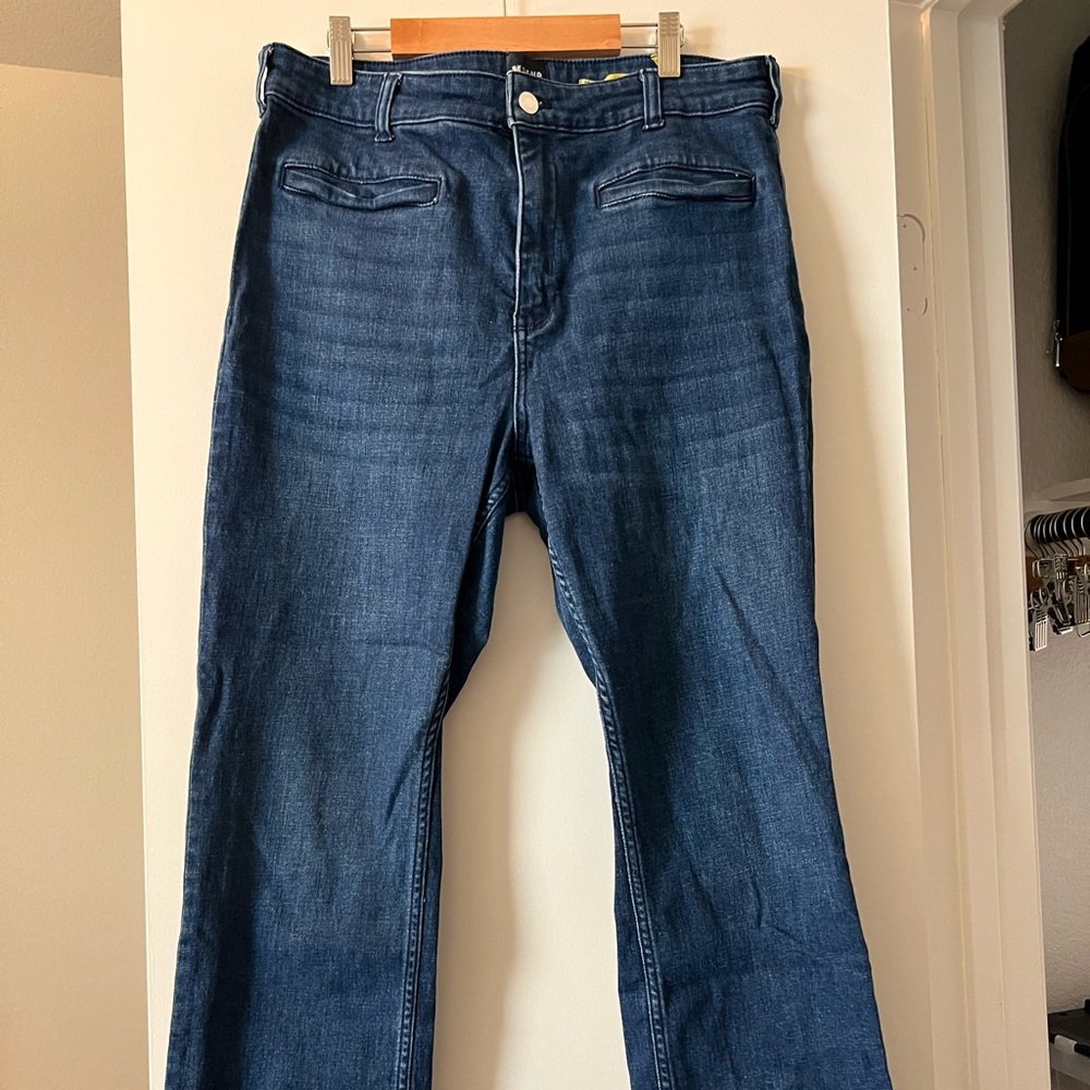 Anthropologie Blue Ankle Cropped Jeans